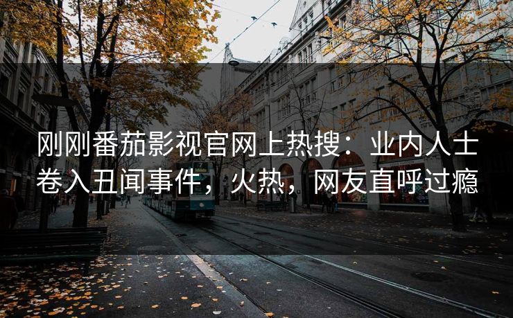 刚刚番茄影视官网上热搜：业内人士卷入丑闻事件，火热，网友直呼过瘾