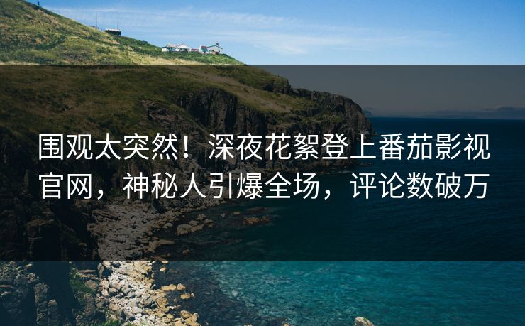 围观太突然！深夜花絮登上番茄影视官网，神秘人引爆全场，评论数破万